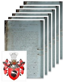 Przykładowe zdjęcie wywodu rodowitości szlacheckiej z 1816 roku, stron 6.jpg