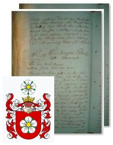 Przykładowe zdjęcie wywodu rodowitości szlacheckiej z 1802 roku, stron 2.jpg