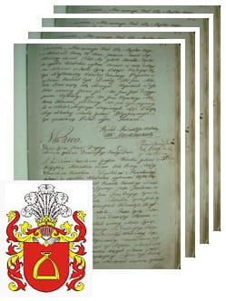 Przykładowe zdjęcie wywodu rodowitości szlacheckiej z 1802 roku, stron 4.jpg