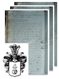 Przykładowe zdjęcie wywodu rodowitości szlacheckiej z 1816 roku, stron 3.jpg