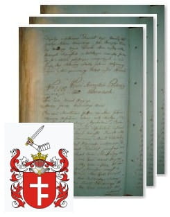 Przykładowe zdjęcie wywodu rodowitości szlacheckiej z 1802 roku, stron 3.jpg