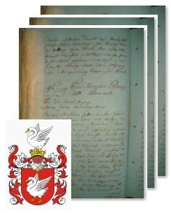 Przykładowe zdjęcie wywodu rodowitości szlacheckiej z 1802 roku, stron 3.jpg