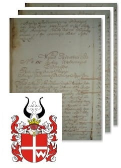 Przykładowe zdjęcie wywodu rodowitości szlacheckiej z 1802 roku, stron 3.jpg