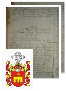 Przykładowe zdjęcie wywodu rodowitości szlacheckiej z 1802 roku, stron 2.jpg