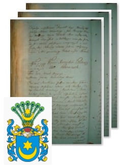 Przykładowe zdjęcie wywodu rodowitości szlacheckiej z 1802 roku, stron 3.jpg