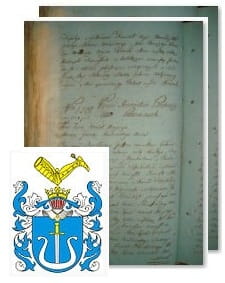 Przykładowe zdjęcie wywodu rodowitości szlacheckiej z 1802 roku, stron 2.jpg