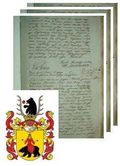 Przykładowe zdjęcie wywodu rodowitości szlacheckiej z 1802 roku, stron 3.jpg
