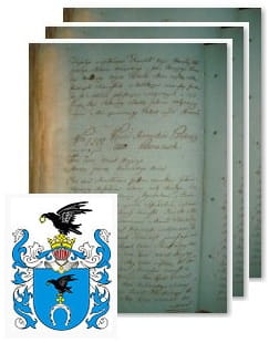 Przykładowe zdjęcie wywodu rodowitości szlacheckiej z 1802 roku, stron 3.jpg
