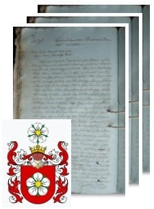 Przykładowe zdjęcie wywodu rodowitości szlacheckiej z 1815 roku, stron 3.jpg