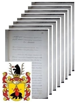 Przykładowe zdjęcie wywodu rodowitości szlacheckiej z 1836 roku, stron 8.jpg