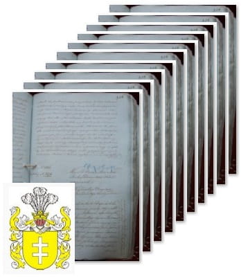 Przykładowe zdjęcie wywodu rodowitości szlacheckiej z 1832 roku, stron 18.jpg