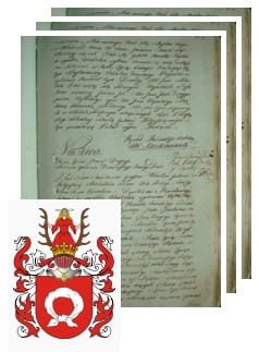 Przykładowe zdjęcie wywodu rodowitości szlacheckiej z 1802 roku, stron 3.jpg