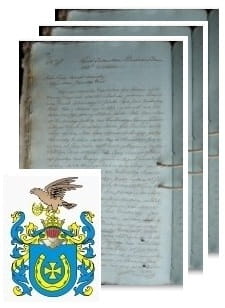 Przykładowe zdjęcie wywodu rodowitości szlacheckiej z 1804 roku, stron 3.jpg