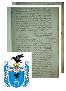 Przykładowe zdjęcie wywodu rodowitości szlacheckiej z 1802 roku, stron 2.jpg