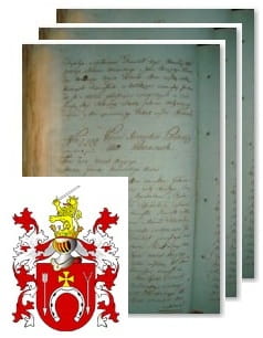 Przykładowe zdjęcie wywodu rodowitości szlacheckiej z 1802 roku, stron 3.jpg