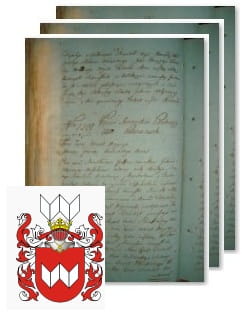 Przykładowe zdjęcie wywodu rodowitości szlacheckiej z 1802 roku, stron 3.jpg