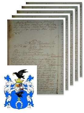 Przykładowe zdjęcie wywodu rodowitości szlacheckiej z 1802 roku, stron 5.jpg