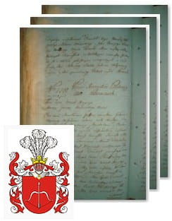 Przykładowe zdjęcie wywodu rodowitości szlacheckiej z 1802 roku, stron 3.jpg