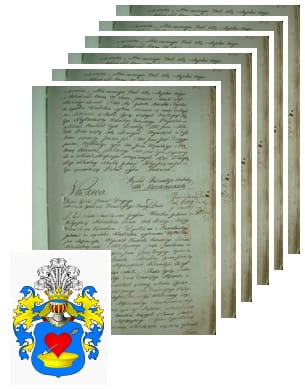 Przykładowe zdjęcie wywodu rodowitości szlacheckiej z 1802 roku, stron 6.jpg