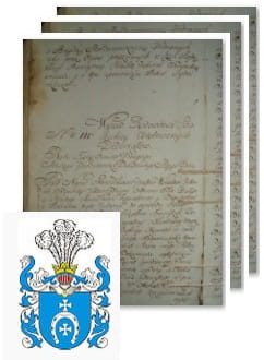 Przykładowe zdjęcie wywodu rodowitości szlacheckiej z 1802 roku, stron 3.jpg