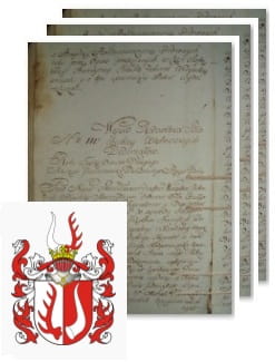 Przykładowe zdjęcie wywodu rodowitości szlacheckiej z 1802 roku, stron 3.jpg