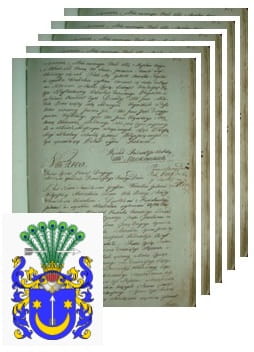 Przykładowe zdjęcie wywodu rodowitości szlacheckiej z 1802 roku, stron 5.jpg
