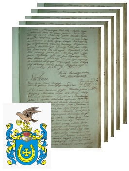 Przykładowe zdjęcie wywodu rodowitości szlacheckiej z 1802 roku, stron 5.jpg