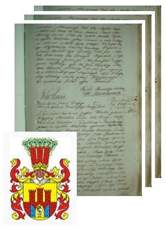 Przykładowe zdjęcie wywodu rodowitości szlacheckiej z 1802 roku, stron 3.jpg