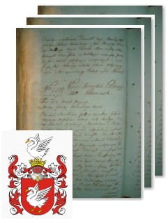 Przykładowe zdjęcie wywodu rodowitości szlacheckiej z 1802 roku, stron 3.jpg