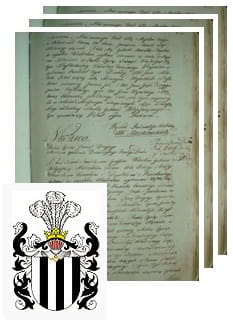 Przykładowe zdjęcie wywodu rodowitości szlacheckiej z 1802 roku, stron 3.jpg