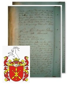 Przykładowe zdjęcie wywodu rodowitości szlacheckiej z 1802 roku, stron 2.jpg