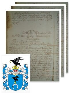 Przykładowe zdjęcie wywodu rodowitości szlacheckiej z 1802 roku, stron 3.jpg