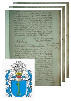 Przykładowe zdjęcie wywodu rodowitości szlacheckiej z 1802 roku, stron 3.jpg