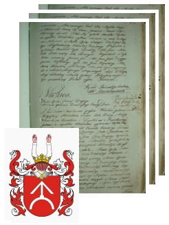 Przykładowe zdjęcie wywodu rodowitości szlacheckiej z 1802 roku, stron 3.jpg