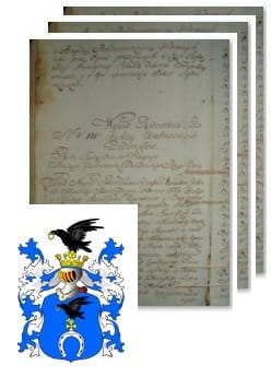 Przykładowe zdjęcie wywodu rodowitości szlacheckiej z 1802 roku, stron 3.jpg