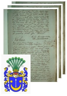 Przykładowe zdjęcie wywodu rodowitości szlacheckiej z 1802 roku, stron 3.jpg