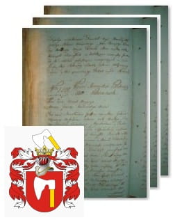 Przykładowe zdjęcie wywodu rodowitości szlacheckiej z 1802 roku, stron 3.jpg