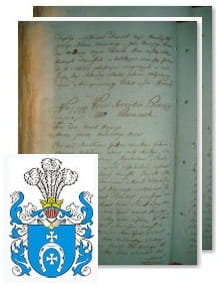 Przykładowe zdjęcie wywodu rodowitości szlacheckiej z 1802 roku, stron 2.jpg