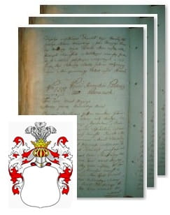 Przykładowe zdjęcie wywodu rodowitości szlacheckiej z 1802 roku, stron 3.jpg