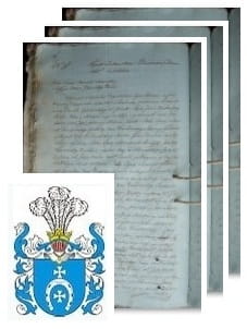Przykładowe zdjęcie wywodu rodowitości szlacheckiej z 1816 roku, stron 3.jpg