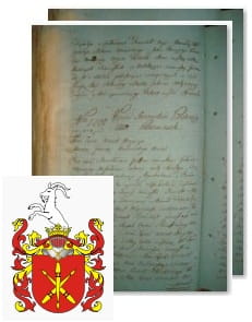 Przykładowe zdjęcie wywodu rodowitości szlacheckiej z 1802 roku, stron 2.jpg