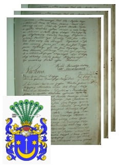 Przykładowe zdjęcie wywodu rodowitości szlacheckiej z 1802 roku, stron 3.jpg