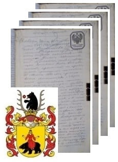 Przykładowe zdjęcie wywodu rodowitości szlacheckiej z 1862 roku, stron 4.jpg