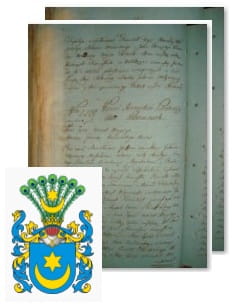 Przykładowe zdjęcie wywodu rodowitości szlacheckiej z 1802 roku, stron 2.jpg