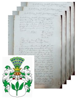 Przykładowe zdjęcie wywodu rodowitości szlacheckiej z 1805 roku, stron 4.jpg