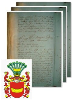 Przykładowe zdjęcie wywodu rodowitości szlacheckiej z 1802 roku, stron 3.jpg