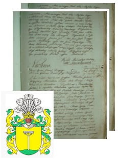 Przykładowe zdjęcie wywodu rodowitości szlacheckiej z 1802 roku, stron 2.jpg