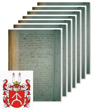 Przykładowe zdjęcie wywodu rodowitości szlacheckiej z 1802 roku, stron 7.jpg