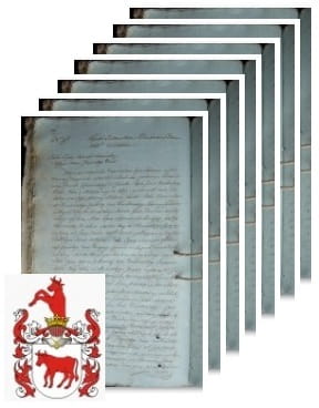 Przykładowe zdjęcie wywodu rodowitości szlacheckiej z 1816 roku, stron 7.jpg