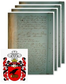 Przykładowe zdjęcie wywodu rodowitości szlacheckiej z 1802 roku, stron 4.jpg